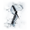 Eyebrow serum covered in a watery-like substance